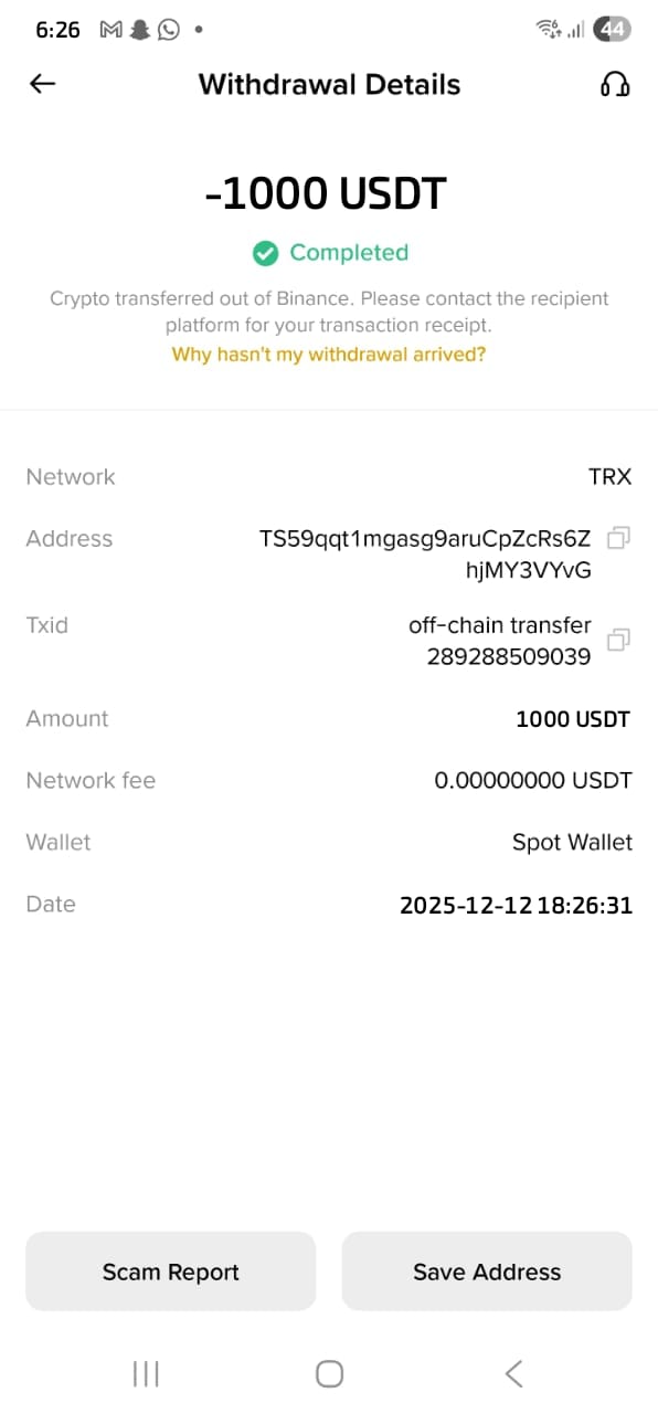 Flash USDT account confirmation